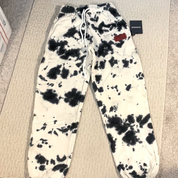 NEW Cookies and Cream Tie Die CHNGE Sweatpants XXS organic - Picture 1 of 4